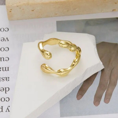 Vintage karikakra lilledega sõrmused naistele korea stiilis reguleeritava avaga sõrmega sõrmus pruudi pulma kihlusavaldus ehted Gif