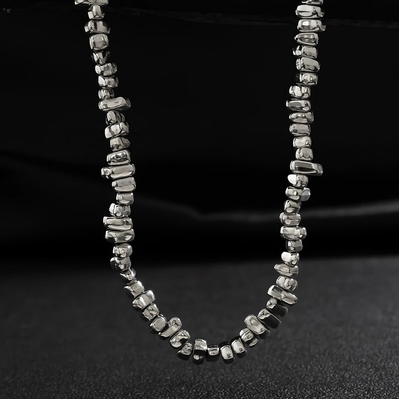 Nepravilne CCB perle, lanci, kratka ogrlica s ogrlicom za muškarce, trendi lanci s perlama, ovratnik na vratu, modni nakit, darovi za muškarce 2023.