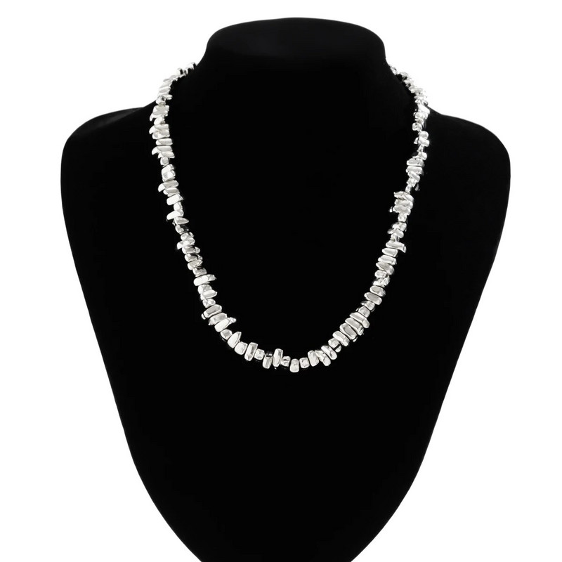 Nepravilne CCB perle, lanci, kratka ogrlica s ogrlicom za muškarce, trendi lanci s perlama, ovratnik na vratu, modni nakit, darovi za muškarce 2023.