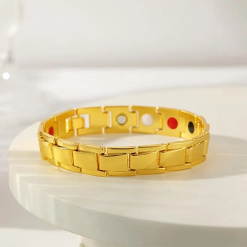 1 τεμ. Χρυσό Βραχιόλι Ανδρικά και Γυναικεία Universal Style Luxury Style Oil που στάζει με κολλημένους μαγνήτες Αποσπώμενα κοσμήματα