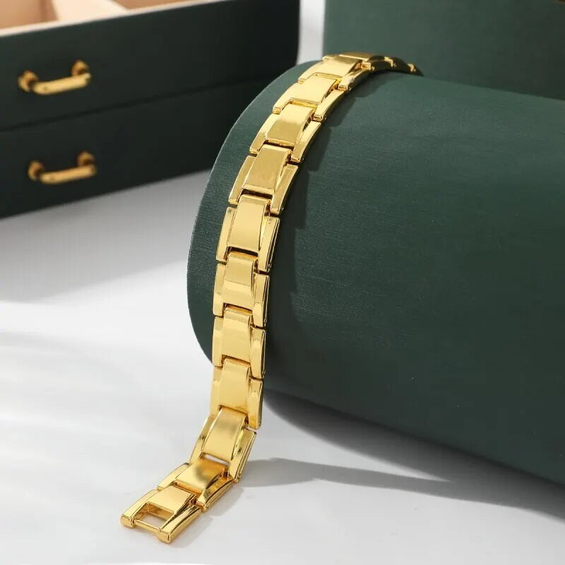 1 τεμ. Χρυσό Βραχιόλι Ανδρικά και Γυναικεία Universal Style Luxury Style Oil που στάζει με κολλημένους μαγνήτες Αποσπώμενα κοσμήματα