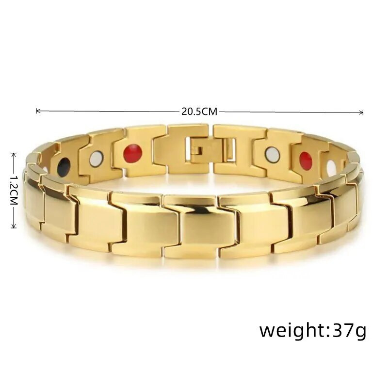 1 τεμ. Χρυσό Βραχιόλι Ανδρικά και Γυναικεία Universal Style Luxury Style Oil που στάζει με κολλημένους μαγνήτες Αποσπώμενα κοσμήματα