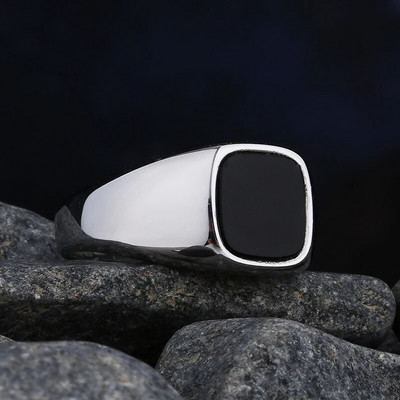 2024 Νέο 316L από ανοξείδωτο ατσάλι γεωμετρικό ζιργκόν και δαχτυλίδι διανομής για άνδρες γυναίκες Δαχτυλίδι ζευγαριού Απλό κόσμημα Δώρο για την ημέρα του Αγίου Βαλεντίνου