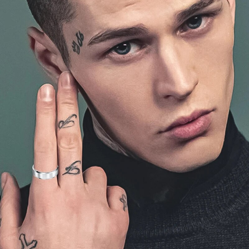 4 värvi klassikaline 8 mm meeste sõrmuse pind, harjatud roostevabast terasest lihtne sõrmus naistele pulmapaarid, ehted, tarvikud