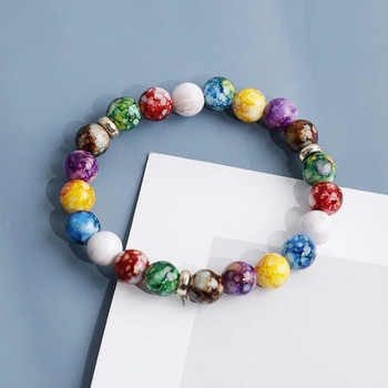 7 Τσάκρα Ρέικι Healing Stone Βραχιόλι Γιόγκα Balance Energy Beads Volcanic Stone Lose Weight Βραχιόλι Κοσμήματα βραχιόλι για γυναίκες Ανδρικά