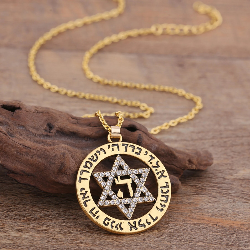 Vassago Dāvida zvaigznes apaļa, doba kulonu kaklarota, 2023. gada hiphopa vintage vīriešu un sieviešu rūnu amuleti reliģiskās rotaslietas