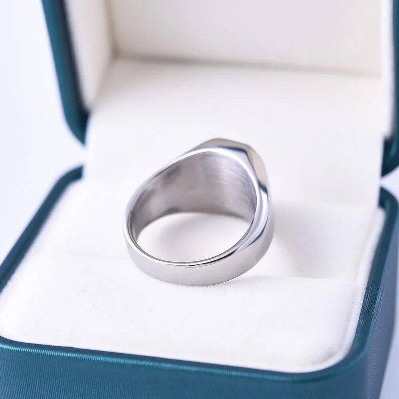 Stilovi dragog kamenja u više boja, muški/ženski visokokvalitetni kvadratni prstenovi od nehrđajućeg oniksa 316LS Klasični modni trend nakit