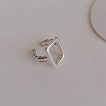 Моден сребърен комплект пръстени за пръсти за жени 2023 Гореща разпродажба Творчески прости неправилни геометрични парти бижута Подарък
