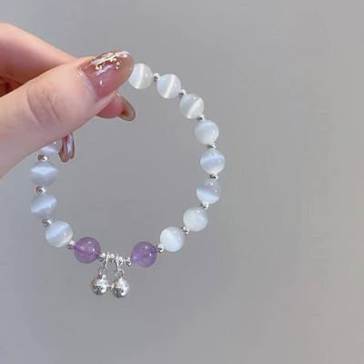 Harajuku Crystal Star Pentagrami pärlitest helmestega käevõru naistele Vintage esteetiline võlu kahekihilise ketiga käevõru ehe kingitus