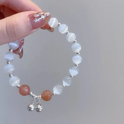 Harajuku Crystal Star Pentagrami pärlitest helmestega käevõru naistele Vintage esteetiline võlu kahekihilise ketiga käevõru ehe kingitus