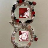 Βραχιόλια φιλίας Nana και Hachi ασορτί Y2K Jewelry Handmade