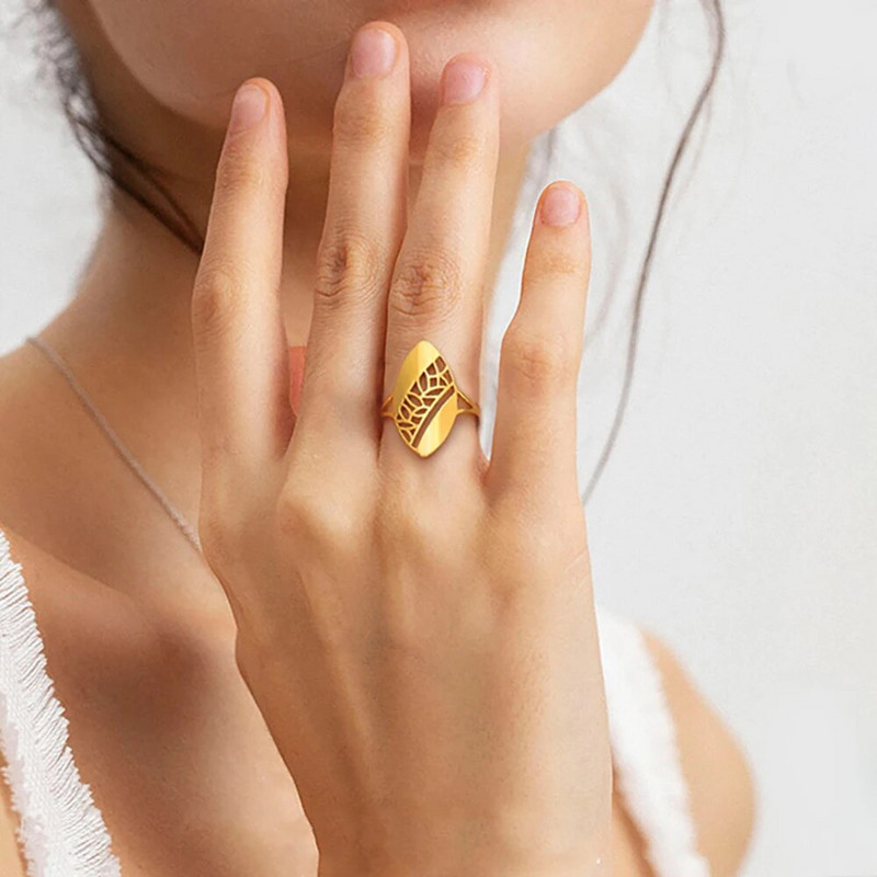 Skyrim etničko prstenje od nehrđajućeg čelika Žensko trendi kreativno geometrijsko prstenje za prste Nakit za zabave Poklon za Majčin dan 2024. Novo