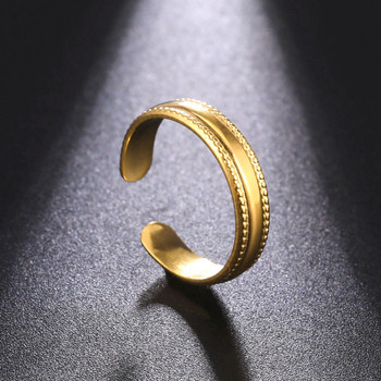 Μινιμαλιστικό δαχτυλίδι από ανοξείδωτο ατσάλι Skyrim χρυσό χρώμα Ανοιχτό ρυθμιζόμενο δαχτυλίδι 2024 Μοντέρνα κοσμήματα Kpop δώρο για γυναίκες άνδρες