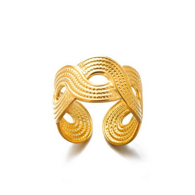 Roostevabast terasest sõrmused naistele meestele kullavärvi südamega kihlus pulma lai sõrmus Trendikas vintage geomeetrilised punk ehted, kingitus uus