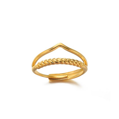 Roostevabast terasest sõrmused naistele meestele kullavärvi südamega kihlus pulma lai sõrmus Trendikas vintage geomeetrilised punk ehted, kingitus uus