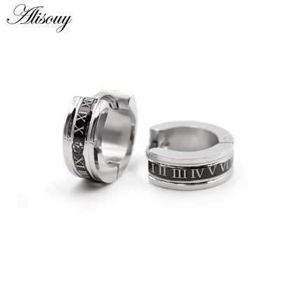 Alisouy 2tk Punk roostevabast terasest nikerdamine nisu kõrvad kõrvarõngad naiste meeste rõngasrõngad kõrvarõngad augustamine keha ehted