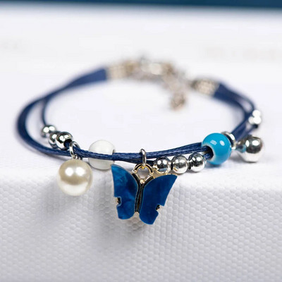 Armsad metallist tilgaklaasiga ripatsiga käevõru Käsitsi kootud võlusid Kingituskäevõrud Käevõrud Naistele Tüdrukutele Laste hulgimüük #MZ104