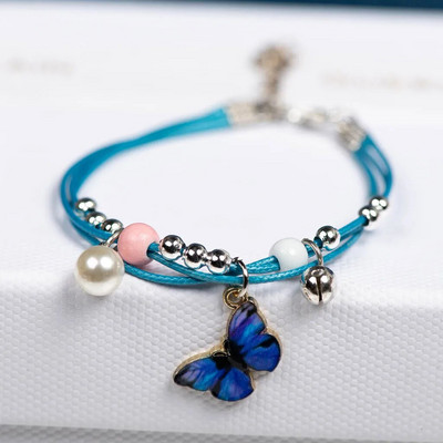 Armsad metallist tilgaklaasiga ripatsiga käevõru Käsitsi kootud võlusid Kingituskäevõrud Käevõrud Naistele Tüdrukutele Laste hulgimüük #MZ104