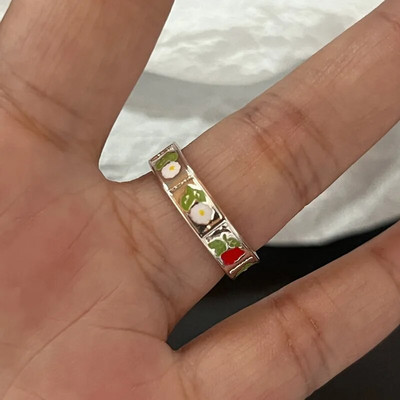 Y2K kristallist sõrmused Kpop südamega reguleeritav sõrmus ebaregulaarse geomeetriaga punk vintage sõrmuste komplekt naistele tüdrukutele uued moeehted