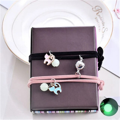 2023. Svjetleća mačja zvijezda, mjesečeva narukvica, šarm za par, ručno rađeno podesivo uže, odgovarajuća narukvica, prijateljska narukvica, beskonačna ljubav, nakit, darovi