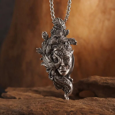 Jaapani musta samurai ripats gooti piraatsoomus Katana kaelakee isiksus meeste trendi punk ehted