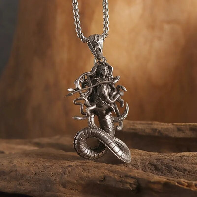 Jaapani musta samurai ripats gooti piraatsoomus Katana kaelakee isiksus meeste trendi punk ehted