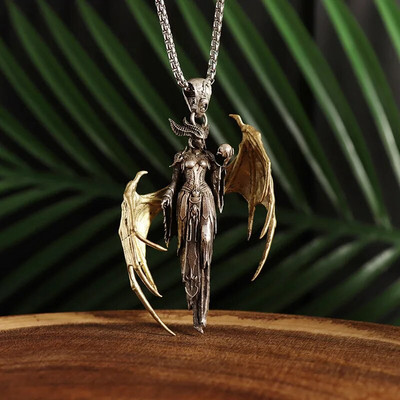 Jaapani musta samurai ripats gooti piraatsoomus Katana kaelakee isiksus meeste trendi punk ehted