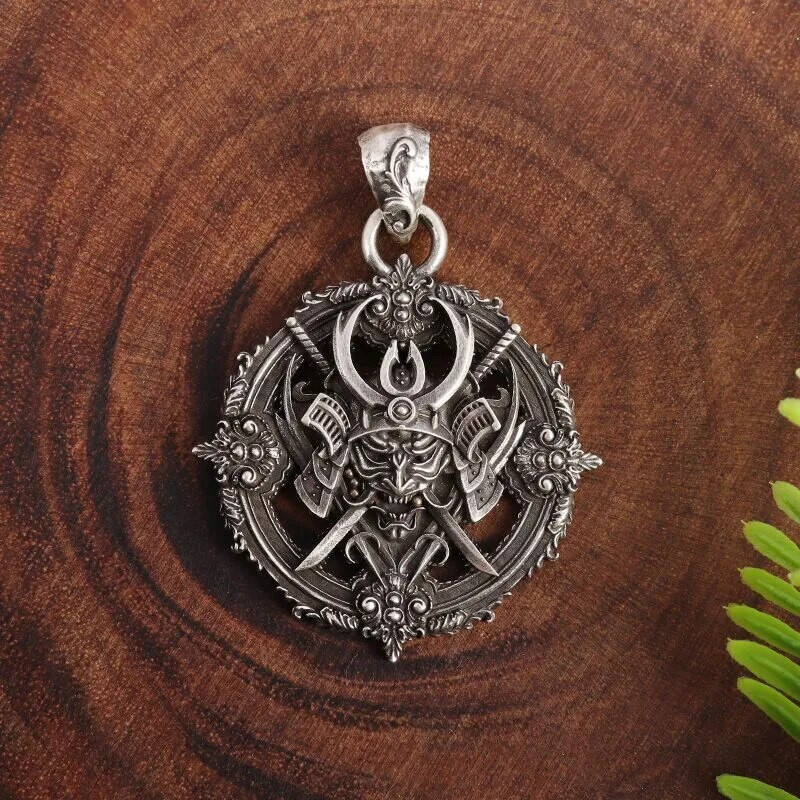 Jaapani musta samurai ripats gooti piraatsoomus Katana kaelakee isiksus meeste trendi punk ehted