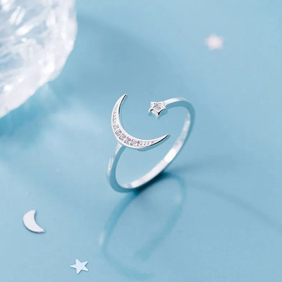 Lanac s resama, prsten, podesiv, jednostavan korejski modni ženski prstenjak za zabave, korejski srebrni nakit