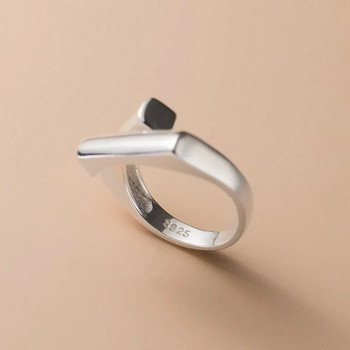 Ασημένιο Μοναδικό Απλό Δαχτυλίδι Γυναικείο Κοσμήματα Finger Open Vintage χειροποίητο δαχτυλίδι αλλεργία για πάρτι Δώρο γενεθλίων Δαχτυλίδι αρραβώνων