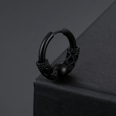 Jednostavne punk okrugle kuglice Naušnice od nehrđajućeg čelika Retro tibetanski geometrijski klin Nakit za uši Pokloni za zabave za žene muškarce