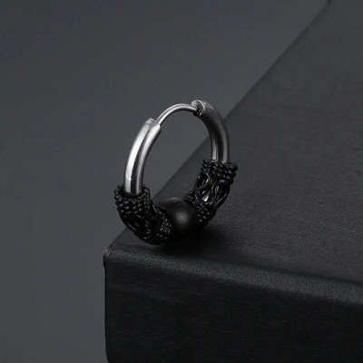 Jednostavne punk okrugle kuglice Naušnice od nehrđajućeg čelika Retro tibetanski geometrijski klin Nakit za uši Pokloni za zabave za žene muškarce