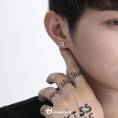 Meeste Ehted Punk Mehed Naiste Väikesed rõngaskõrvarõngad Hüpoallergeenne Hõbedavärvi Ümarkõrvarõngad Ehted Pendientes Mujer