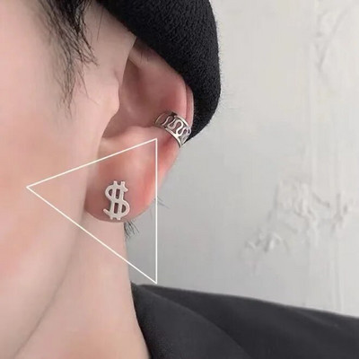 Meeste Ehted Punk Mehed Naiste Väikesed rõngaskõrvarõngad Hüpoallergeenne Hõbedavärvi Ümarkõrvarõngad Ehted Pendientes Mujer