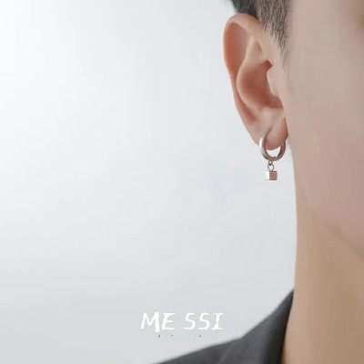 Meeste Ehted Punk Mehed Naiste Väikesed rõngaskõrvarõngad Hüpoallergeenne Hõbedavärvi Ümarkõrvarõngad Ehted Pendientes Mujer