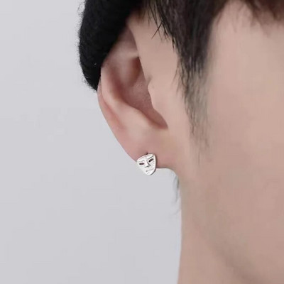 Meeste Ehted Punk Mehed Naiste Väikesed rõngaskõrvarõngad Hüpoallergeenne Hõbedavärvi Ümarkõrvarõngad Ehted Pendientes Mujer