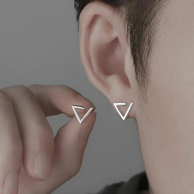 Meeste Ehted Punk Mehed Naiste Väikesed rõngaskõrvarõngad Hüpoallergeenne Hõbedavärvi Ümarkõrvarõngad Ehted Pendientes Mujer