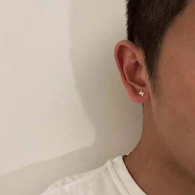 Meeste Ehted Punk Mehed Naiste Väikesed rõngaskõrvarõngad Hüpoallergeenne Hõbedavärvi Ümarkõrvarõngad Ehted Pendientes Mujer