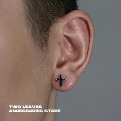 Meeste Ehted Punk Mehed Naiste Väikesed rõngaskõrvarõngad Hüpoallergeenne Hõbedavärvi Ümarkõrvarõngad Ehted Pendientes Mujer