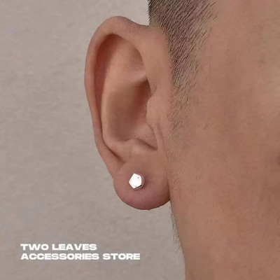 Meeste Ehted Punk Mehed Naiste Väikesed rõngaskõrvarõngad Hüpoallergeenne Hõbedavärvi Ümarkõrvarõngad Ehted Pendientes Mujer