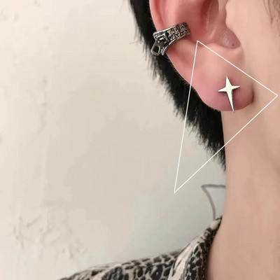 Meeste Ehted Punk Mehed Naiste Väikesed rõngaskõrvarõngad Hüpoallergeenne Hõbedavärvi Ümarkõrvarõngad Ehted Pendientes Mujer