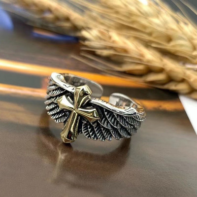 Ρετρό Μόδα Τοτέμ Σταυρός Ζώο Αετός Προσωπικότητα Μονόκερος Δαχτυλίδια