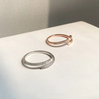 Νέα μινιμαλιστικά δαχτυλίδια 2024 για γυναικεία γαμήλια λαμπρό κυβικά ζιργκόν υψηλής ποιότητας πολυχρηστικά κοσμήματα με γυναικείο δαχτυλίδι