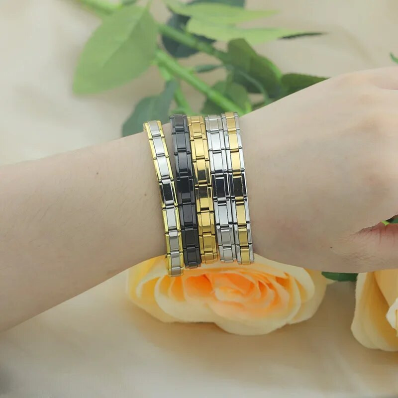 Hapiship 2024 uued meeste/naiste ehted, laius 7/9/13 mm Itaalia elastne võlukäevõru, moodne roostevabast terasest käevõru ST-Top