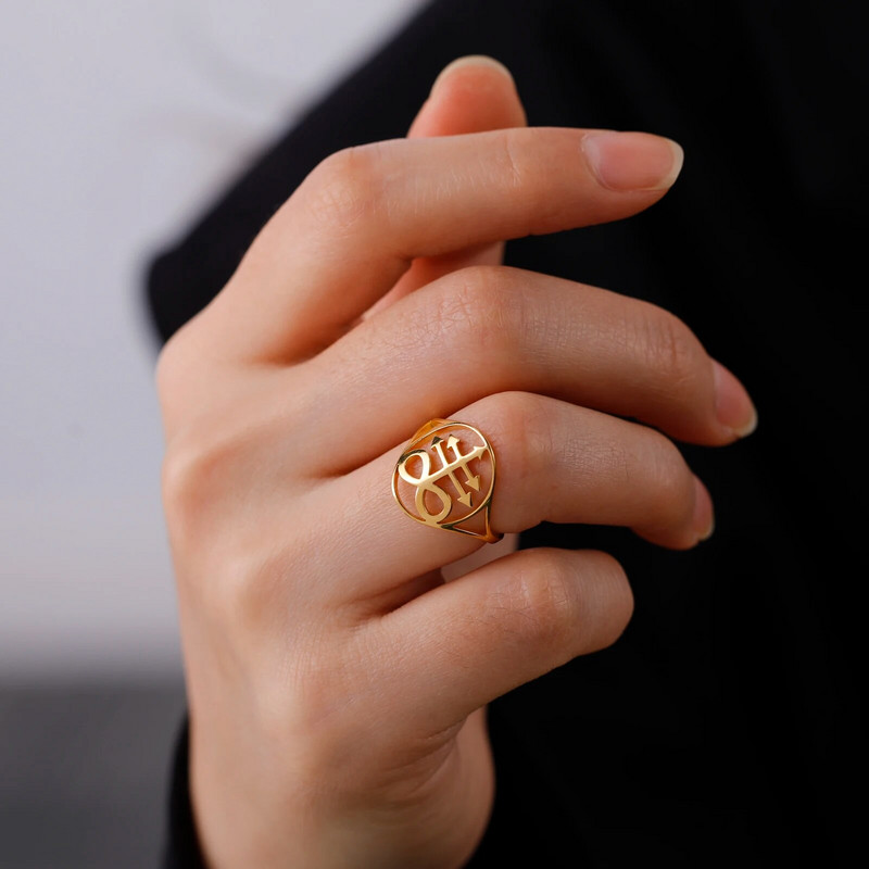 Skyrim Sigil Of Lucifer Sõrmus roostevabast terasest sõrmused Saatana pitser Saatana Leviathan Cross Amulett Ehted naistele Meestele