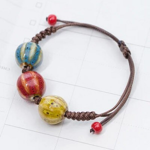 Armastuskivist naiste keraamiline käevõru Naiste käsitsi kootud paarile väikesed hulgiehted #5347