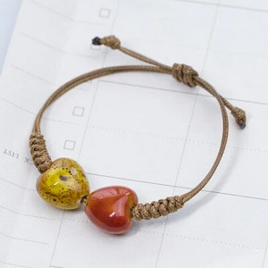 Armastuskivist naiste keraamiline käevõru Naiste käsitsi kootud paarile väikesed hulgiehted #5347