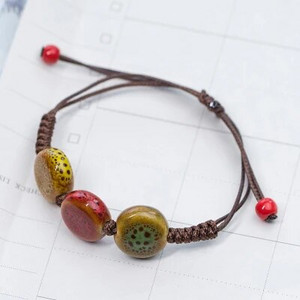 Armastuskivist naiste keraamiline käevõru Naiste käsitsi kootud paarile väikesed hulgiehted #5347