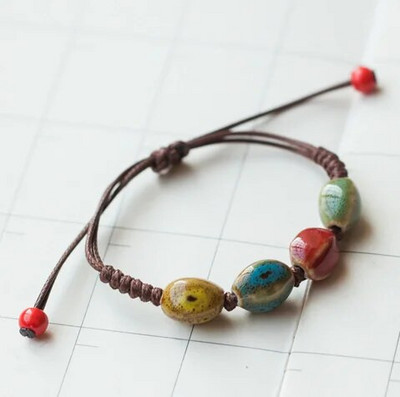 Armastuskivist naiste keraamiline käevõru Naiste käsitsi kootud paarile väikesed hulgiehted #5347