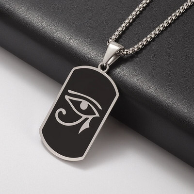 Klassikaline ripats Eye of Horus roostevabast terasest Eye of God kaelakee meestele isikupära punk trendi ehtekink